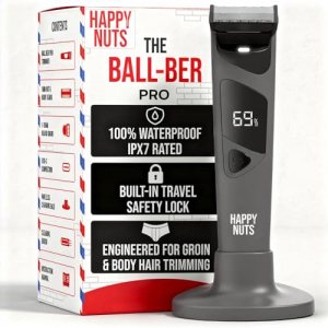 HAPPY NUTS The Ballber Pro Electric Groin & Body Hair Trimmer for Men