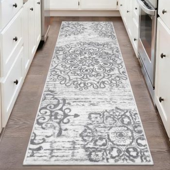 HEBE Hallway Runner Rug 2’x6′ Washable Vintage Kitchen Rugs Non Slip Laundry Rug