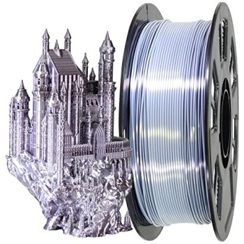 MIKA3D 1.75mm Silk Shiny White Black PLA Dual Color Co-Extrusion 3D Print Filame