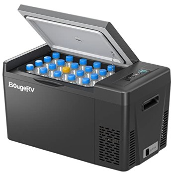BougeRV 12 Volt Refrigerator 12V Car Fridge 23 Quart Portable Freezer Compressor