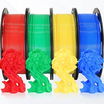 BBLIFE 1.75mm 3D Printer PLA Filament 4 in 1 Bundle: Red