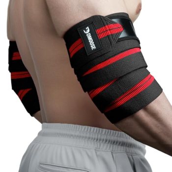 DMoose Fitness Elbow Wraps for Weightlifting (Pair)