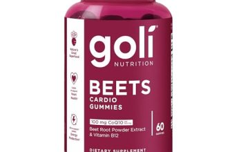 Goli Beets Cardio Gummies with CoQ10 and Vitamin B12