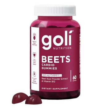 Goli Beets Cardio Gummies with CoQ10 and Vitamin B12