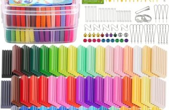 CiaraQ 50-Color Polymer Clay Oven Bake Modeling Kit