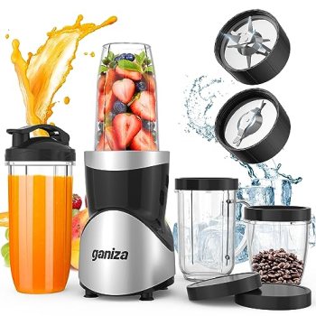 Ganiza Smoothie Blender, 900W Blenders for Shakes and Smoothies