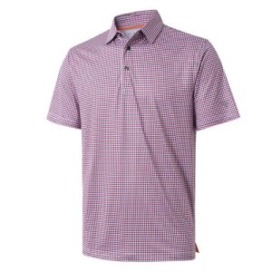 Golf Shirts for Men Dry Fit Short Sleeve Print Performance Moisture Wicking Polo