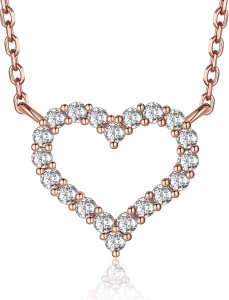 Initial Heart Necklace, 0.29 carat