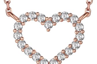Initial Heart Necklace, 0.29 carat