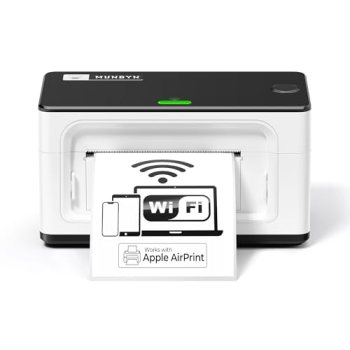 MUNBYN Wireless Wi-Fi Thermal Printer Shipping Label Printer