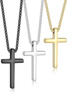 Yooblue Cross Necklace for Men – Cross Chain for Men