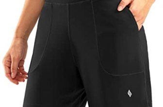 SANTINY Women’s 6” Athletic Long Shorts with 4 Pockets High Waisted Bermuda Sho