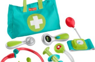 Fisher-Price Preschool Pretend Play Medical Kit 7-Piece Doctor Bag Dress Up Toys