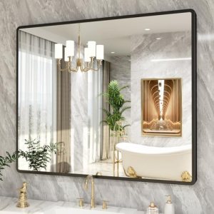 pertetey New Upgrade Bathroom Mirror
