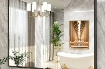 pertetey New Upgrade Bathroom Mirror