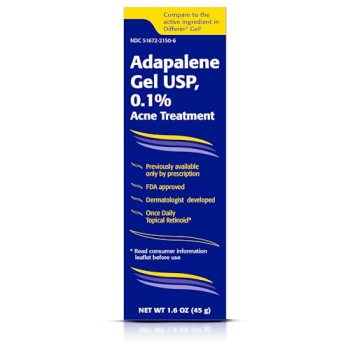 TARO Adapalene 0.1% USP Gel, Paraben Free