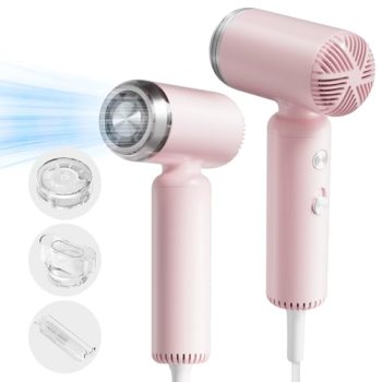 Hair Dryer, [Super Mini] Ionic High-Speed Blow Dryer 110V Travel 200 Million Neg