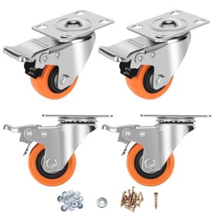 ASRINIEY Caster Wheels, 2″ Casters Set of 4 Heavy Duty