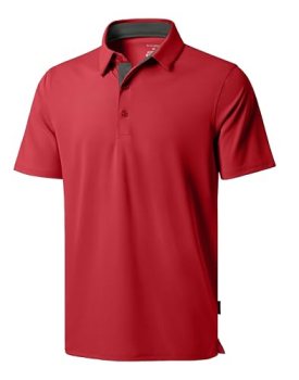 Men’s Golf Shirts Dry Fit Moisture Wicking Performance Short Sleeve Collared Pol