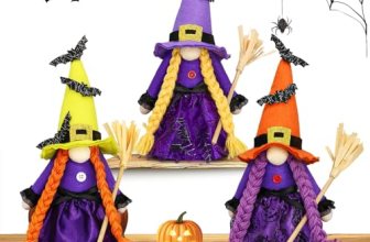 Halloween Decorations Indoor – Halloween Decor – 3PCS Witch Gnomes