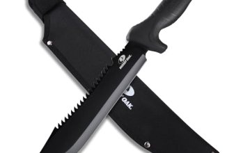Mossy Oak 16″ Heavy Duty Machete with Saw and Sheath