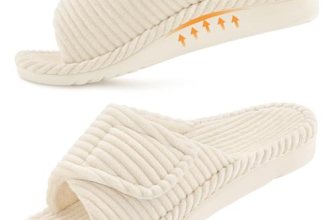 Litfun Orthopedic Slippers for Women Arch Support Indoor House Slippers Adjustab