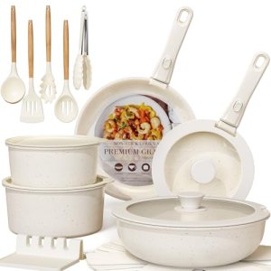 Astercook 21 Pcs Pots and Pans Set Non Stick