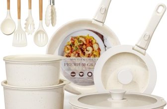 Astercook 21 Pcs Pots and Pans Set Non Stick