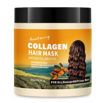 LSKINBATH Hair Mask Deep Treatment Conditioner Collagen Protein Argan Oil Biotin