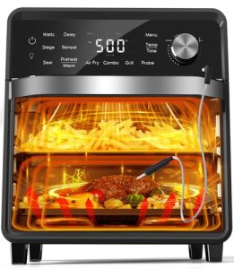Nuwave Plug-In Grill Air Fryer Oven Combo w/Sheath Heaters