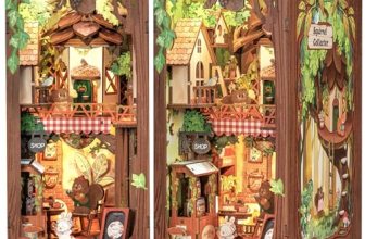 Cutefun Book Nook Kit, DIY Miniature Booknook Kit for Adults
