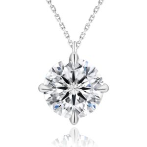 KRKC Moissanite Pendant Necklace for Women
