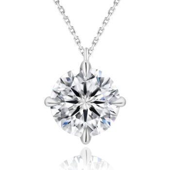 KRKC Moissanite Pendant Necklace for Women