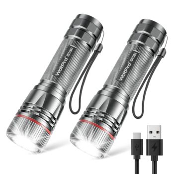 WdtPro Rechargeable Flashlights High Lumens