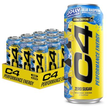 C4 Performance Energy Drink, Jolly Rancher Blue Raspberry