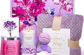 Birthday Gifts for Women, Self Care Relaxing Spa Gift Baskets with Flannel Blank