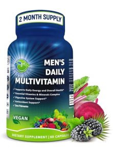 Men’s Daily Multivitamin – Vegan Methylated Multivitamin for Men with Saw Palmet