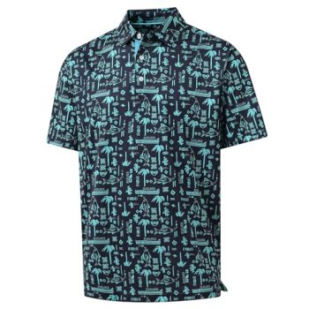 M MAELREG Boys Polo Shirt Short Sleeve Dry Fit Performance Printed Collared Yout