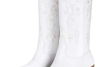 Vepose Women’s Cowboy Boots Mid Calf