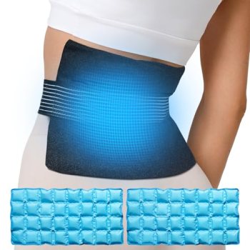 Koonie Extra 2 Large Ice Packs for Back Pain Relief with Extension Strap