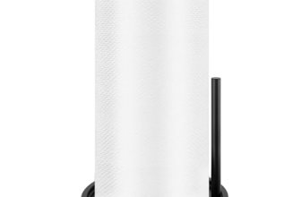 Paper Towel Holder Countertop, Standing Paper Roll Holder with Anti Slip Weighte
