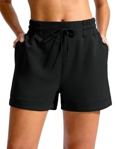 Soothfeel Women’s Drawstring Sweat Shorts High Waisted Summer Workout Lounge Cas