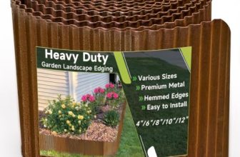 Corrugated Garden Edging,6″×40Ft Pre-Rusted Landscape Edging & Lawn Edging Borde