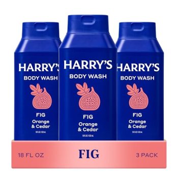 Harry’s Men’s Body Wash – Fig – (3 Pack) 18 fl oz