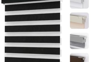 Joydeco No Drill Zebra Blinds for Windows