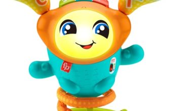 Fisher-Price Baby & Toddler Learning Toy DJ Bouncin’ Beats with Music Lights & B