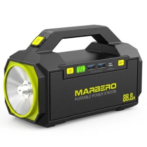 MARBERO Portable Power Station 88.8Wh Camping Portable Charger with Flashlight H