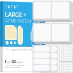 TKTK Hydrocolloid Bandages, 45 x 45 mm Large Pimple Patches for Face