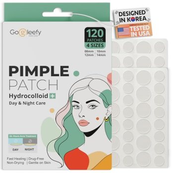 GoGleefy Pimple Patches for Face – Day & Night Acne Patches for Fast Healing