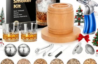 Whiskey Smoker Kit with Torch – Old Fashioned Cocktail Smoker Kit with 6 Flavors